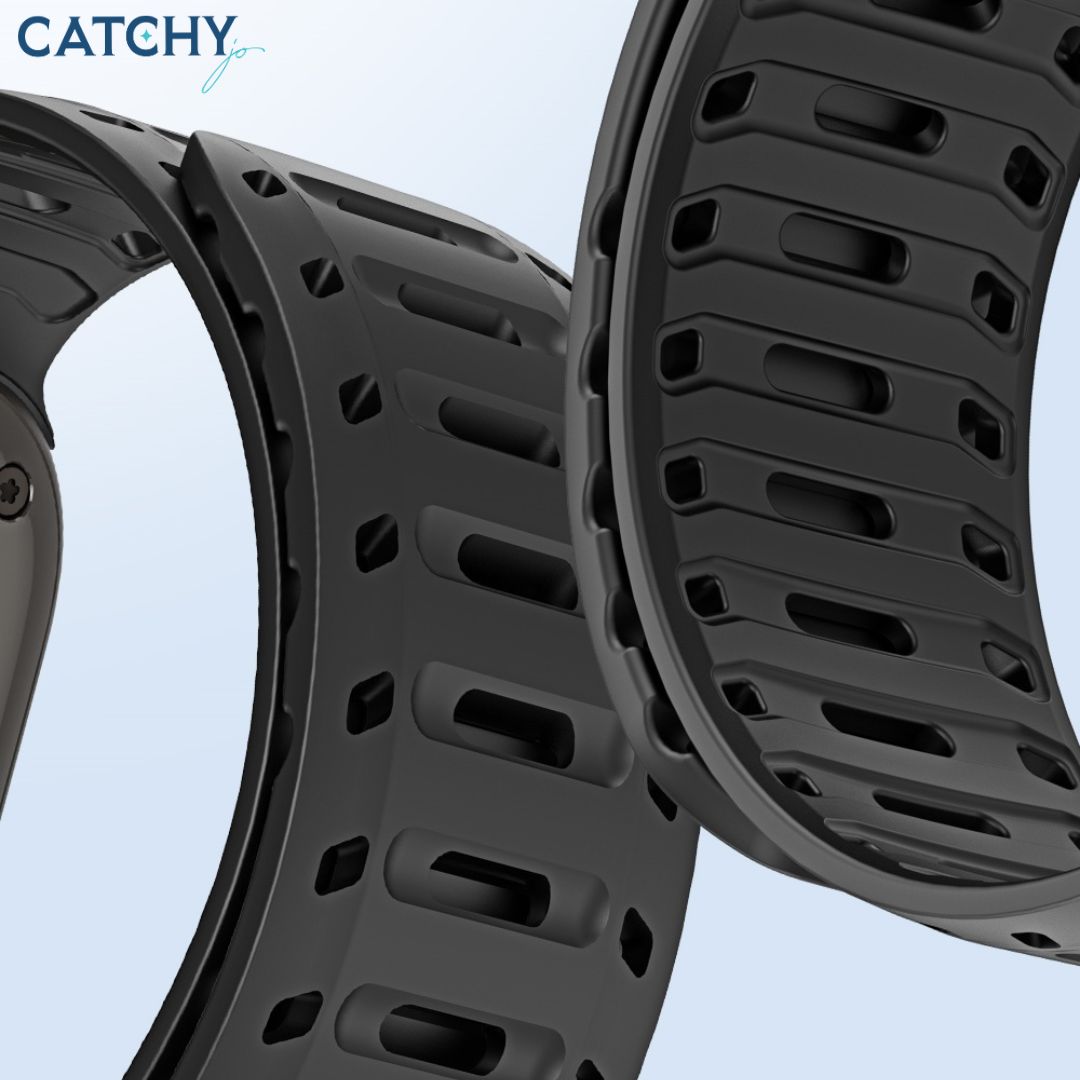 CS Series Magnetic Silicone Apple Watch Strap