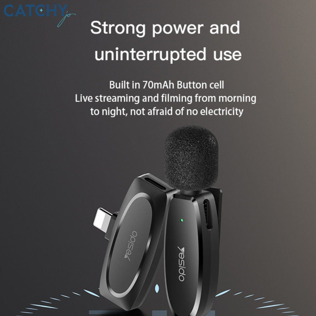 YESIDO KR15 3 in 1 Design Double Wireless Microphone YESIDO KR15 3 in 1 Design Double Wireless Microphone