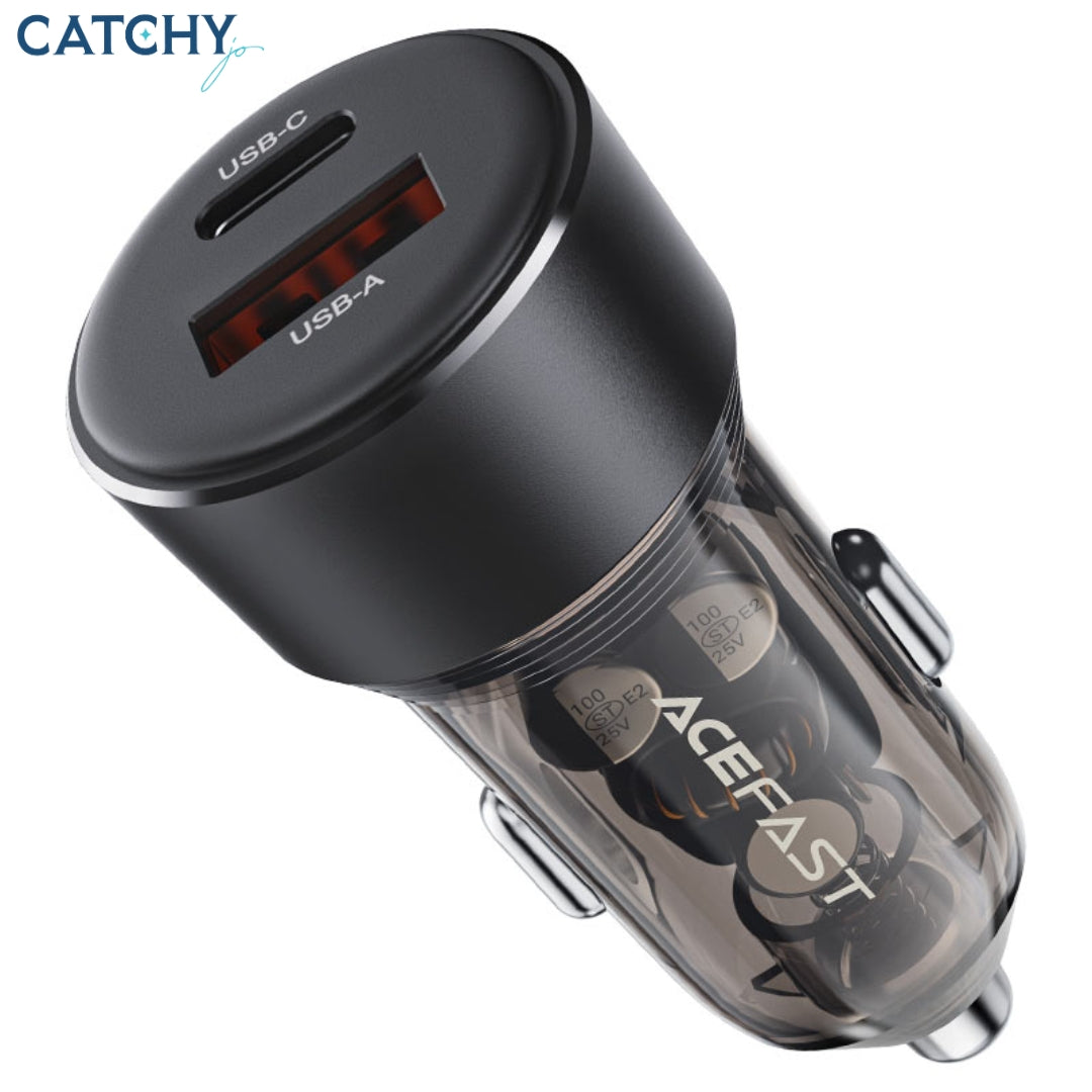 ACEFAST B12 Car Charger USB-C +USB-A (60W)