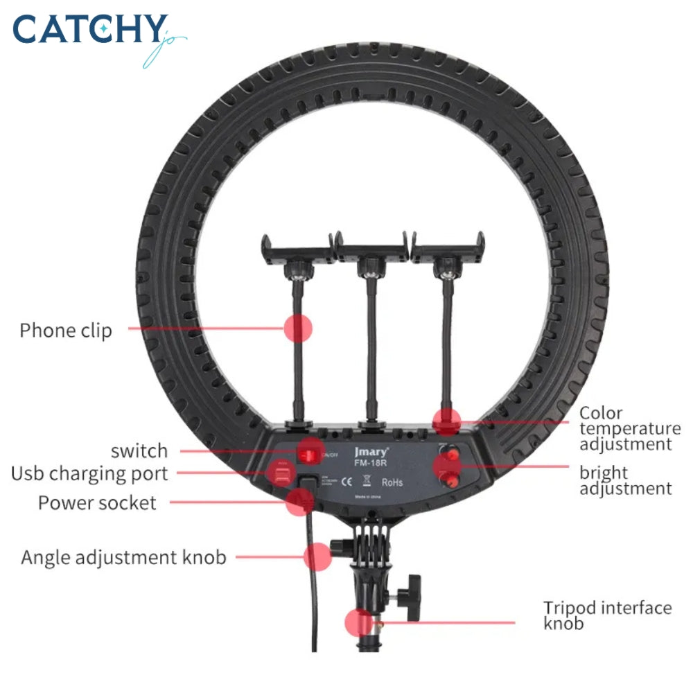 JMARY FM-21R Ring Light