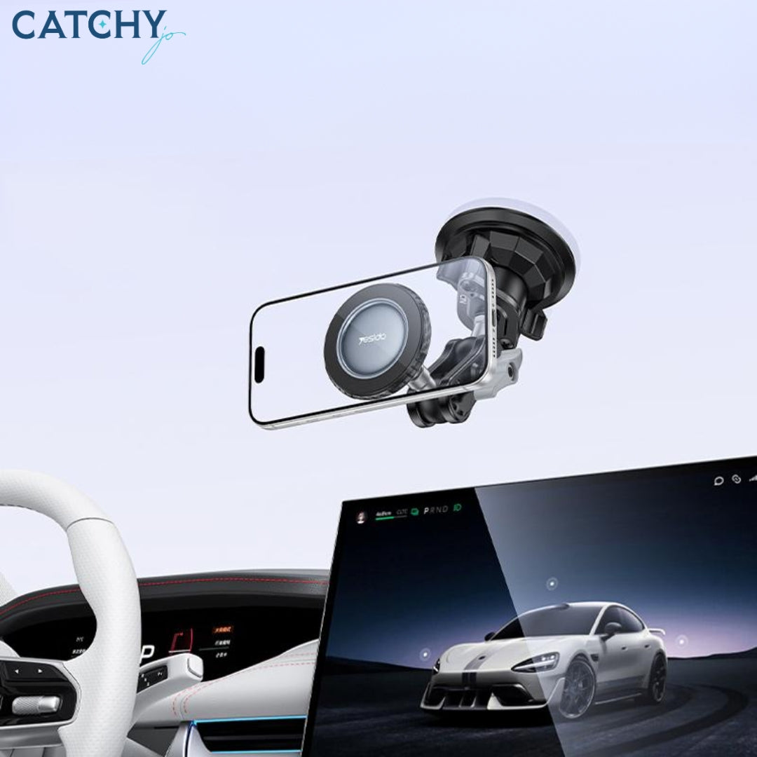 YESIDO C281 Suction Cup Magnetic Car Phone Holder