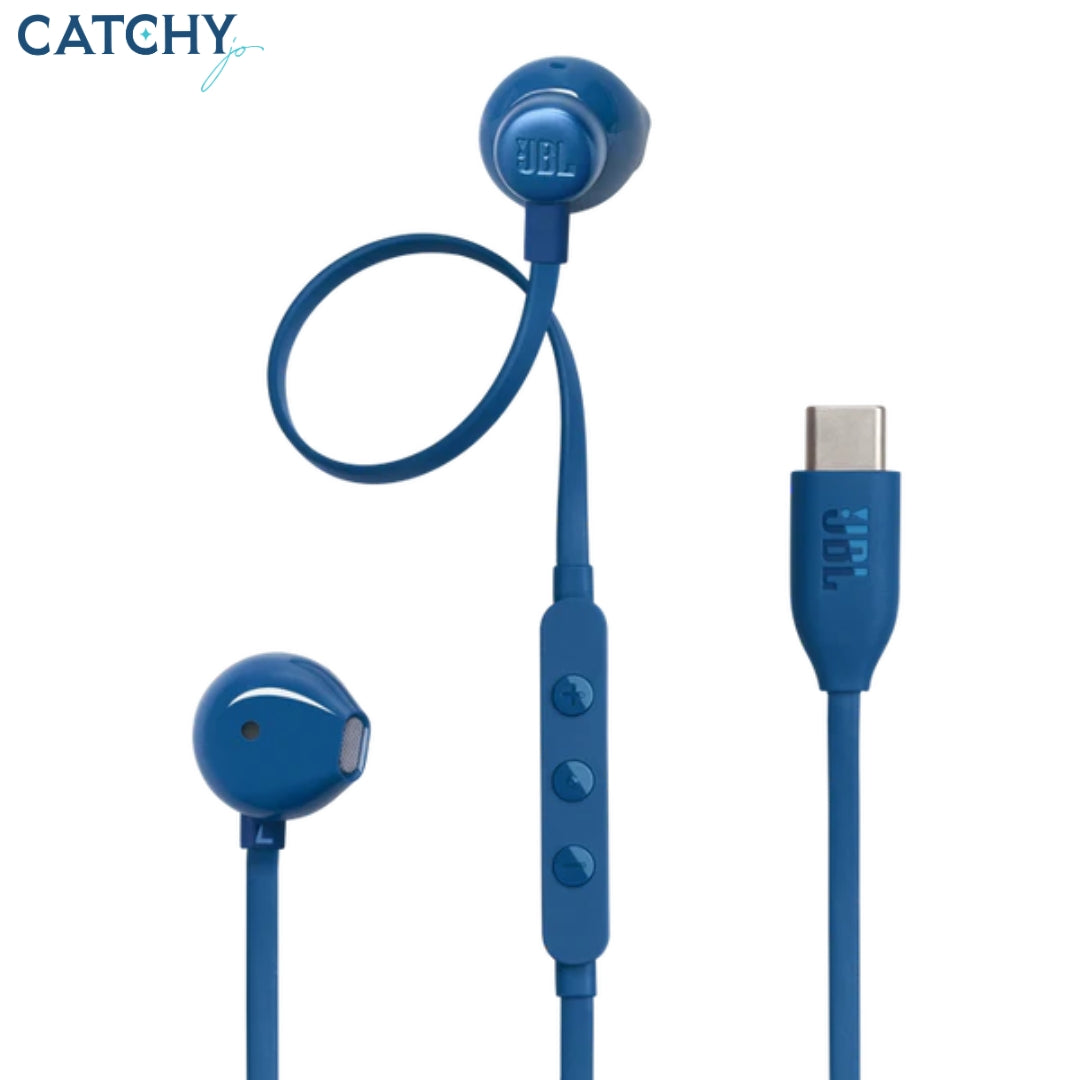 JBL T305C-BU Type-C Ear Earphones