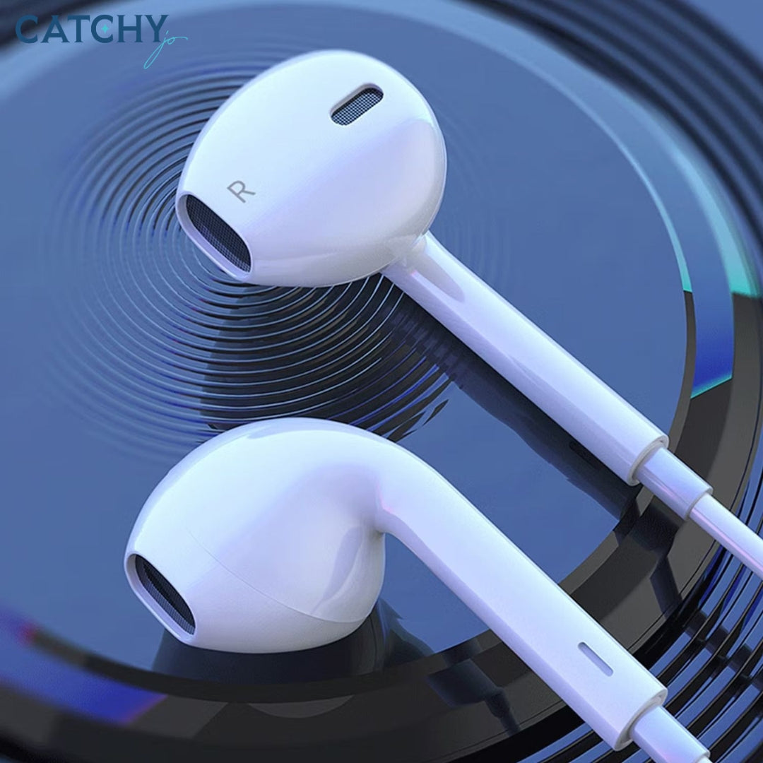 Green Lion AUX Stereo Earphones With Built-in Microphone