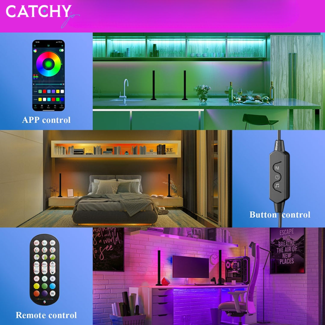 RGBIC Ambient TV Light Bar With Music Sync & App Control