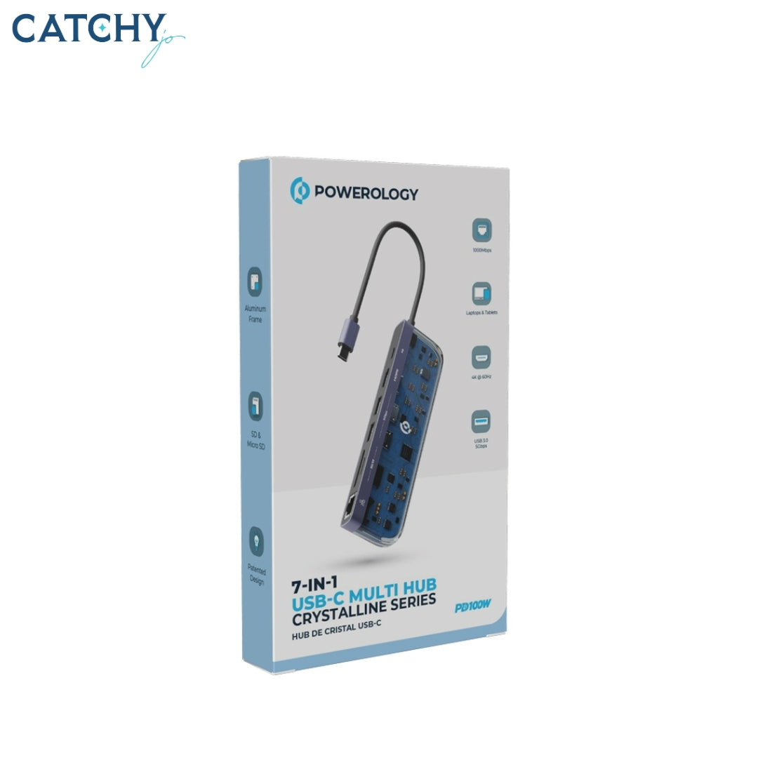 Powerology 7 in 1 Multi Hub Crystalline Series