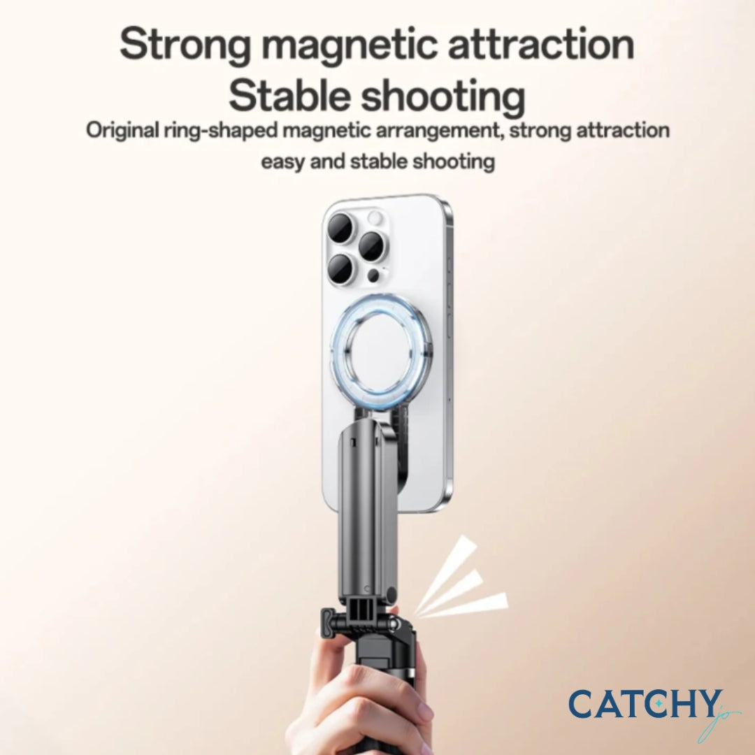 YESIDO SF31 2-in-1 Magnet & Clamp Selfie Stick with BT Remote Control