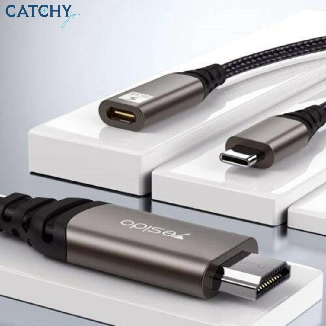 YESIDO HM07 USB-C To HDMI Adapter 2M 4K Cable  (60W)