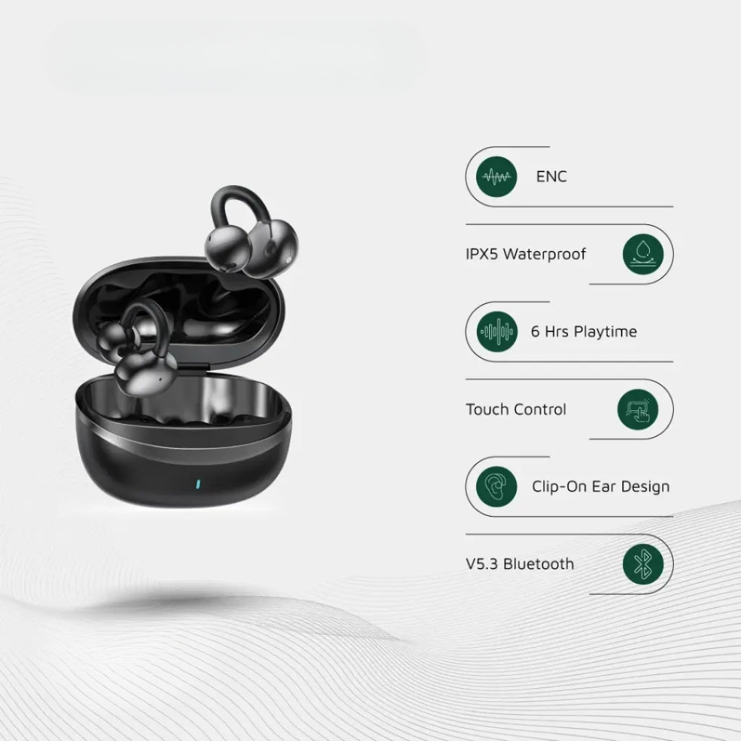Green Lion Sonix Clip-On Earbuds