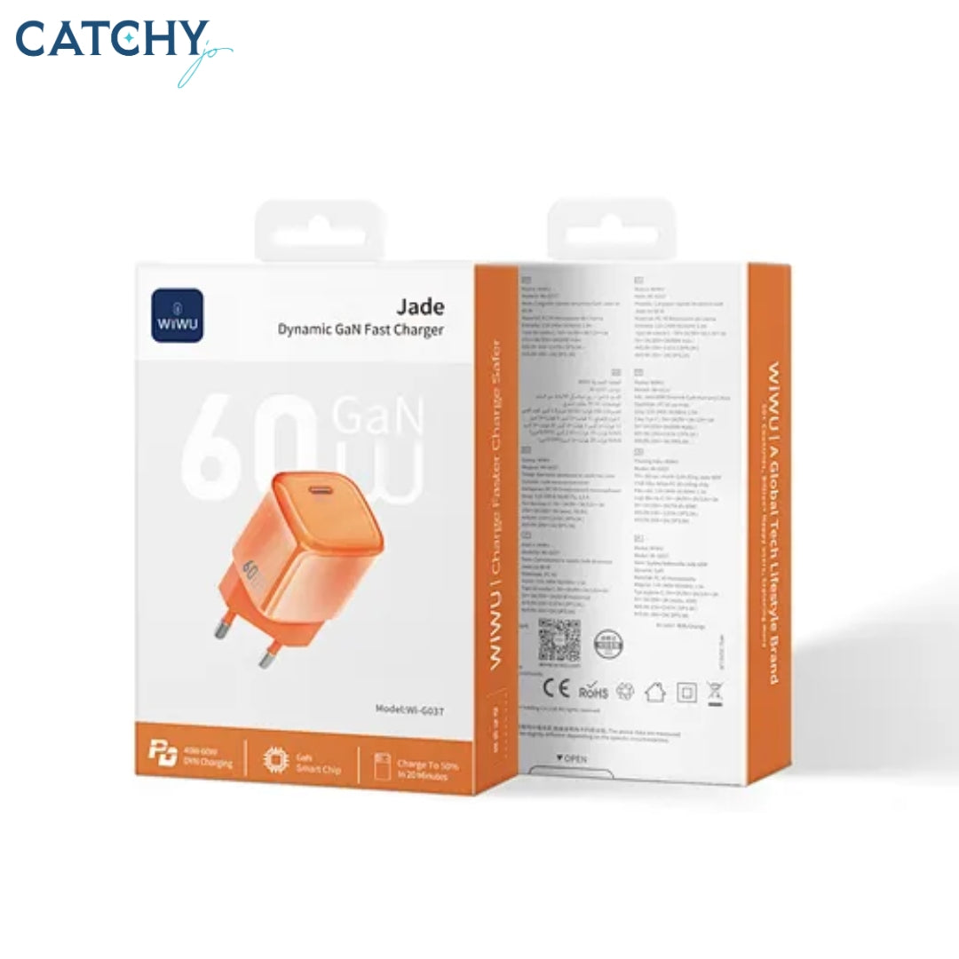 WiWU Wi-G037 Jade AVS GaN Fast Charger (60W)