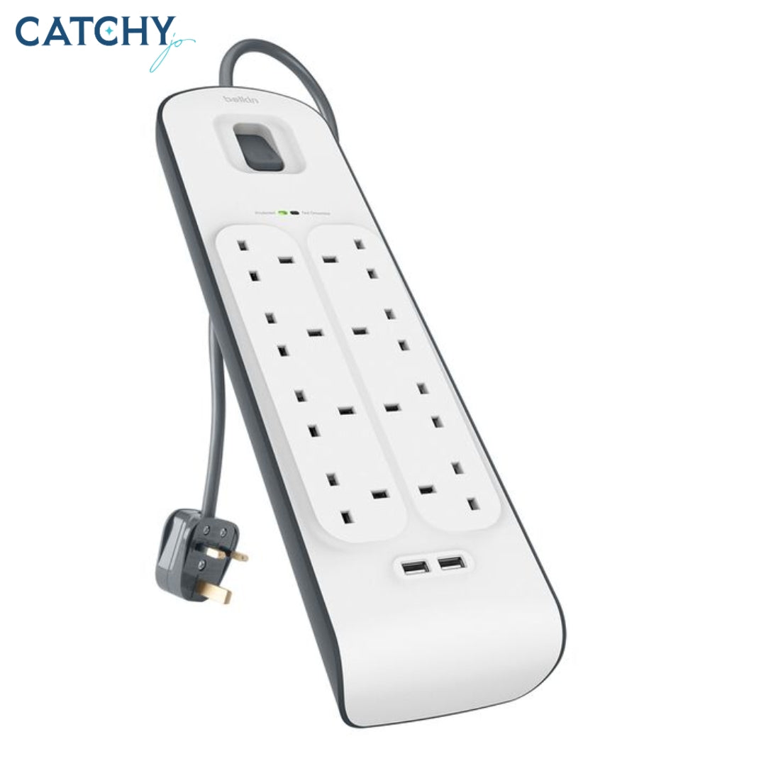 BELKIN USB Charging 8 Outlet Surge Protection Strip 2.4 Amp