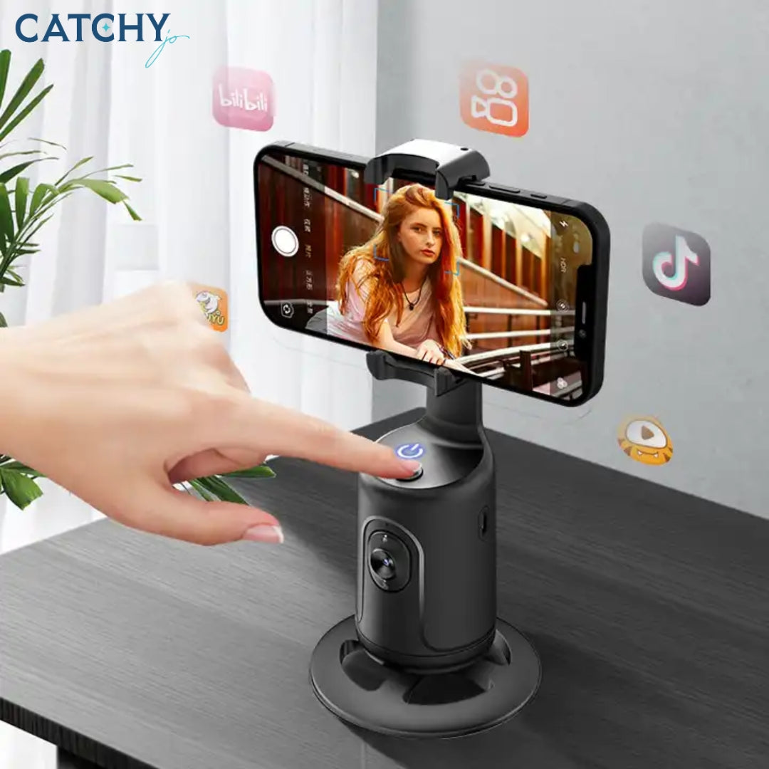 P01 360 Degree Portable AI Smart Gimbal Stabilizer