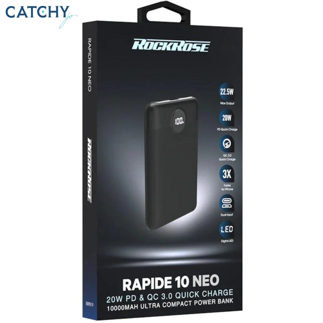 ROCKROSE Rapide 10 Neo Power Bank (10000mAh)