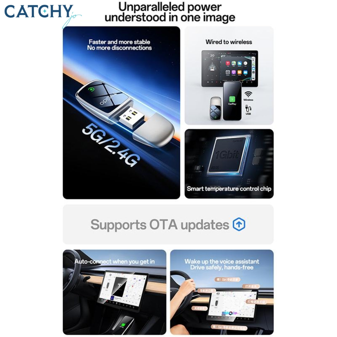 YESIDO KM29 Wired to Wireless CarPlay Converter