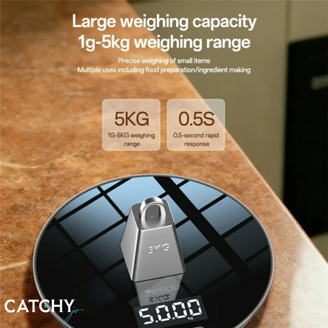 YESIDO MG43 Kitchen Digital Scale (5000g Capacity)
