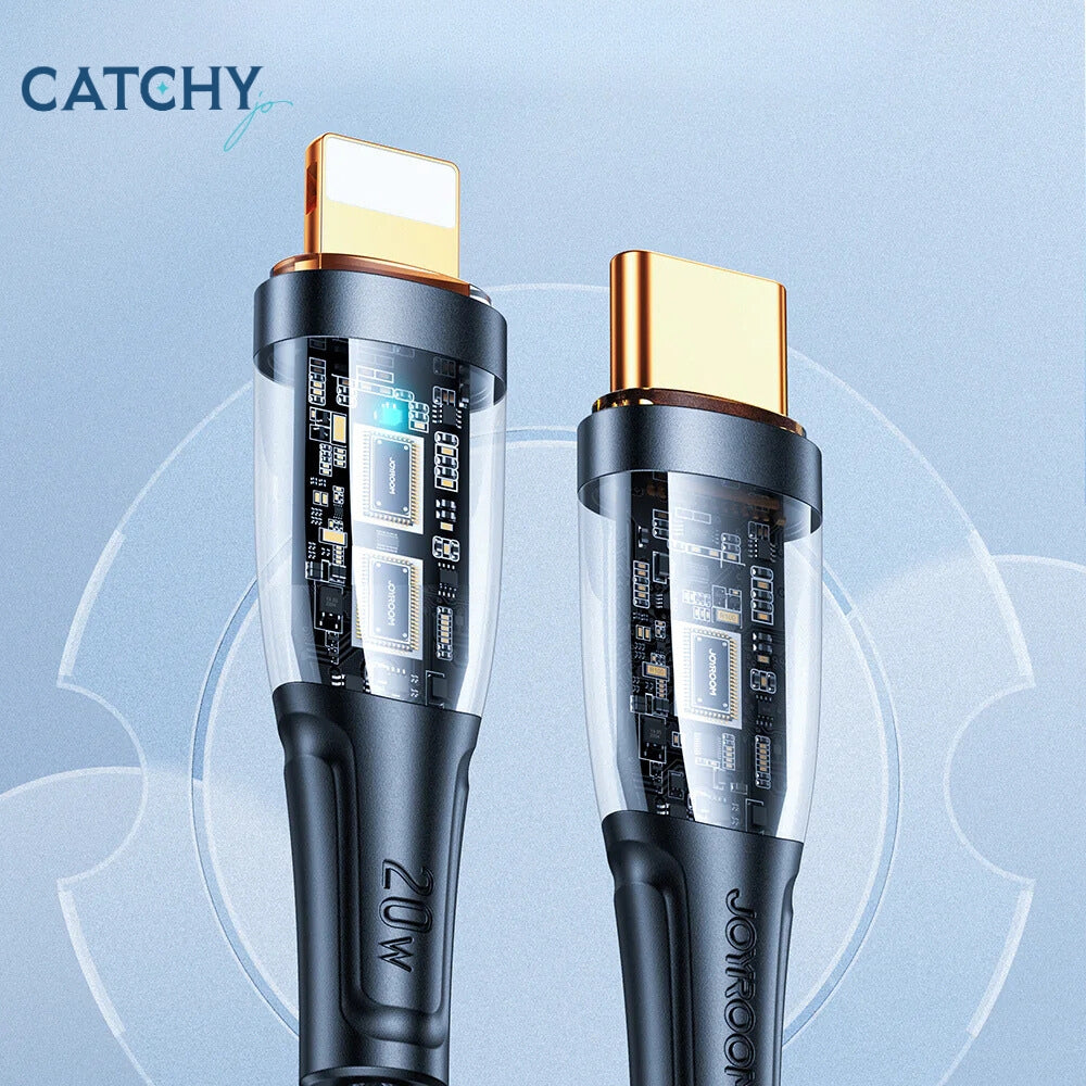 JOYROOM Lightning to Type C Intelligent Power-Off Fast Charging Cable