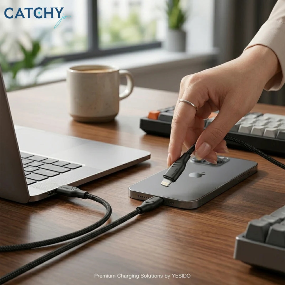 YESIDO CA176 3A USB-C To Lightning Charging (27W)
