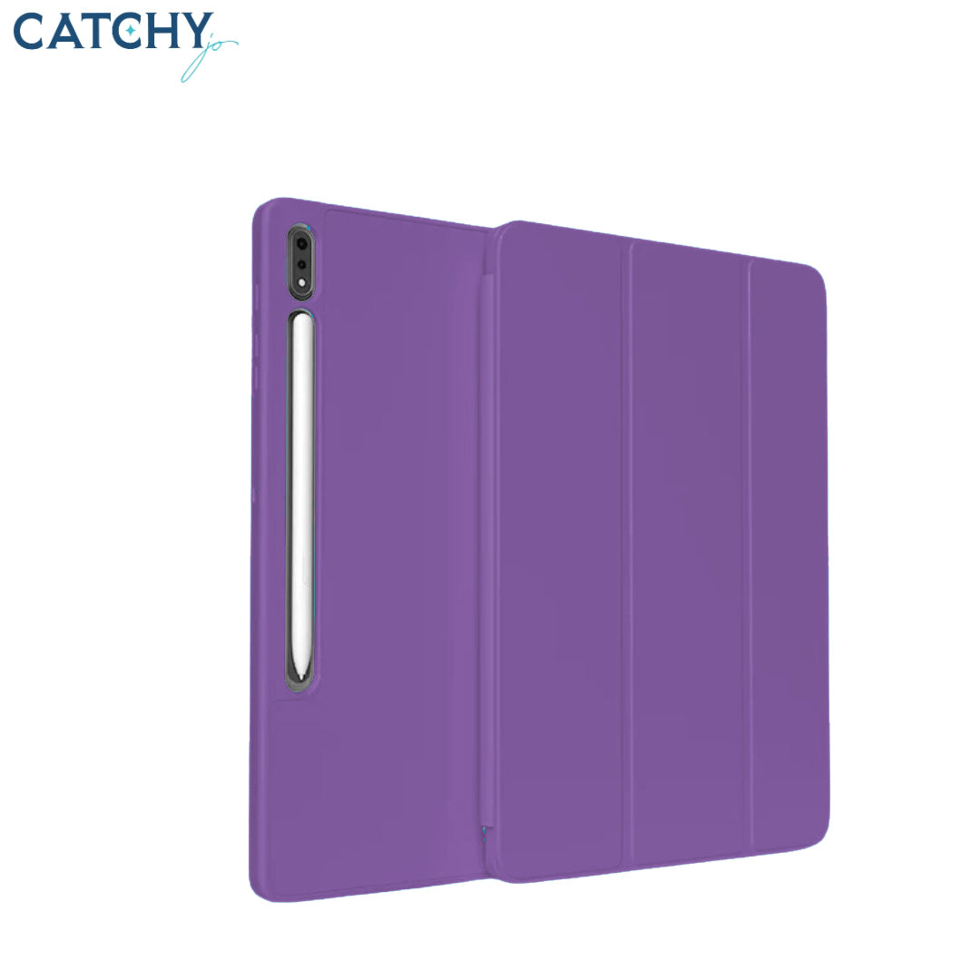 غطاء لجهاز Samsung Galaxy Tab مع حامل قلم