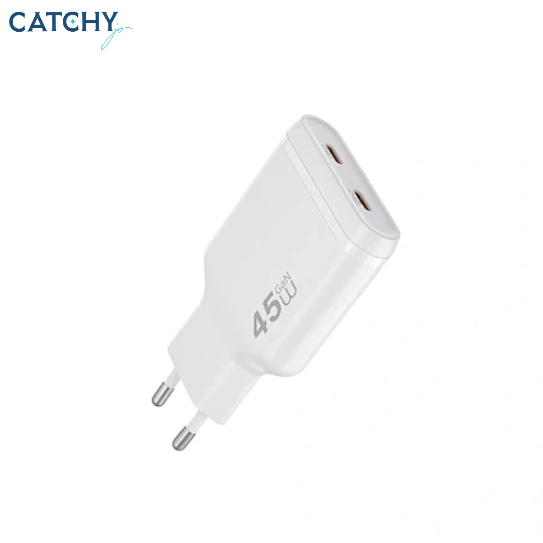 WiWU Wi-G034 Essen Slim Ultra Compact GaN Charger (45W)