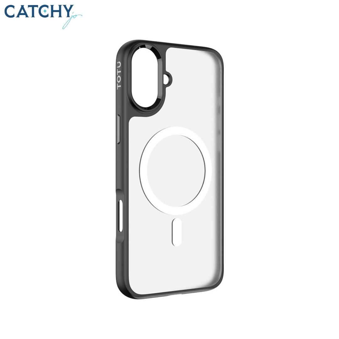 TOTU PC-7 iPhone 16 غطاء مغناطيسي بتصميم الدرع الذهبي