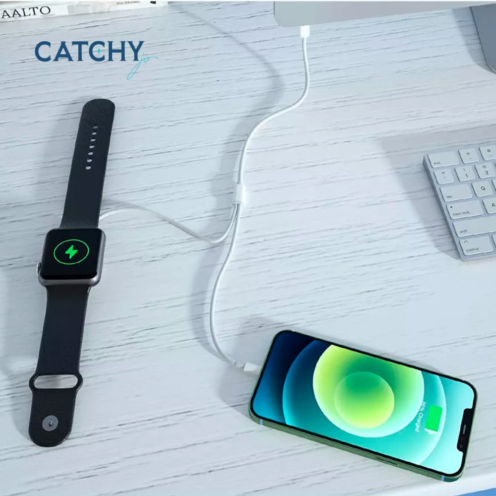 WiWU 2 in 1 Wireless Charge For  Watch