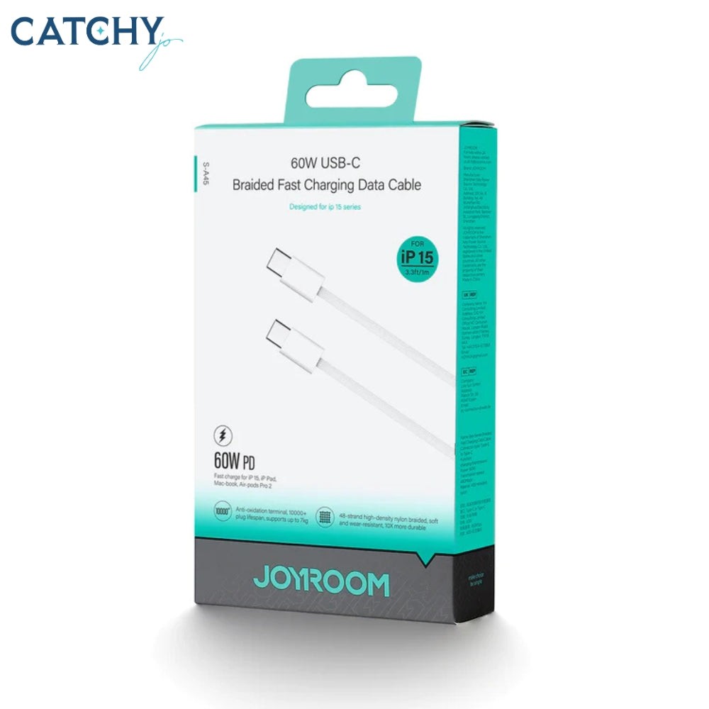 JOYROOM A45 Ben Series Type-C Braided Fast Charging Data Cable (60W)