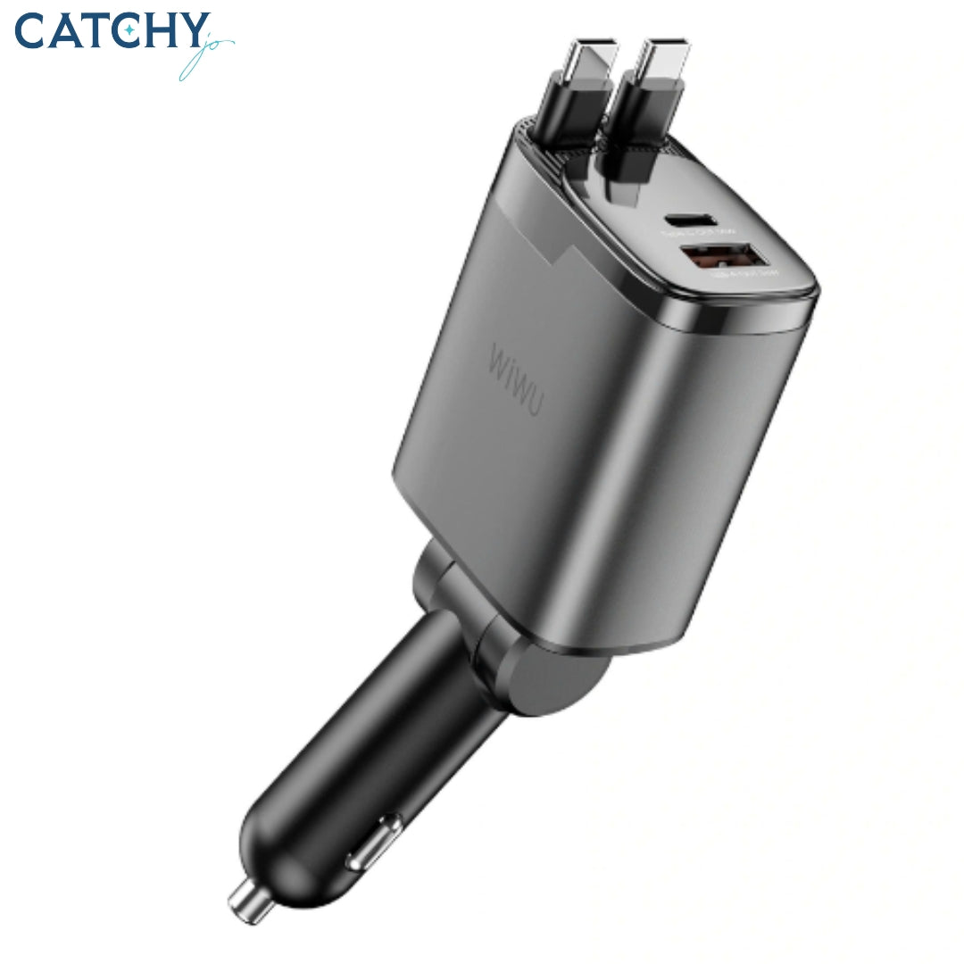 WiWU WI-CC034 Helix Pro GaN Multi-Port Fast Car Charger (111W)