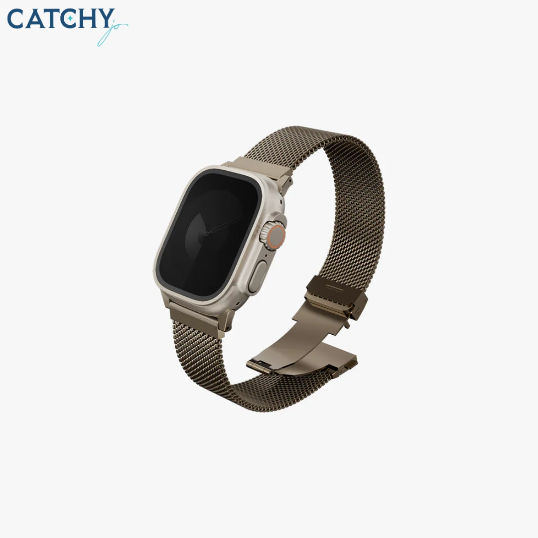 UNIQ Dante Pro Apple Watch Stainless Steel Band | 42mm | 44mm | 45mm | 46mm | 49mm | Black | Gold | Rose Gold UNIQ Dante Pro Apple Watch Stainless Steel Band | 42mm | 44mm | 45mm | 46mm | 49mm | Black | Gold | Rose Gold