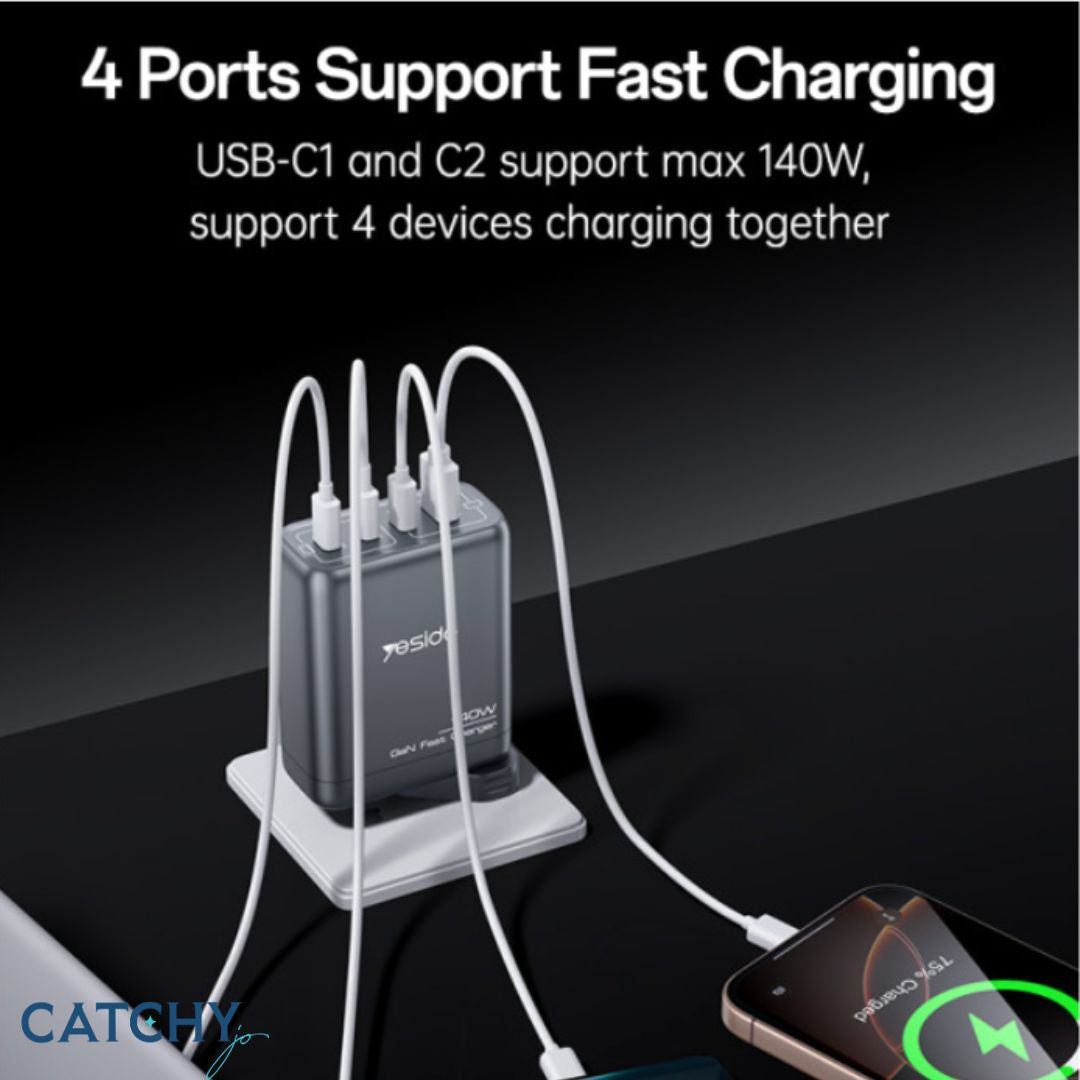 YESIDO YC143 4 Ports Adapter