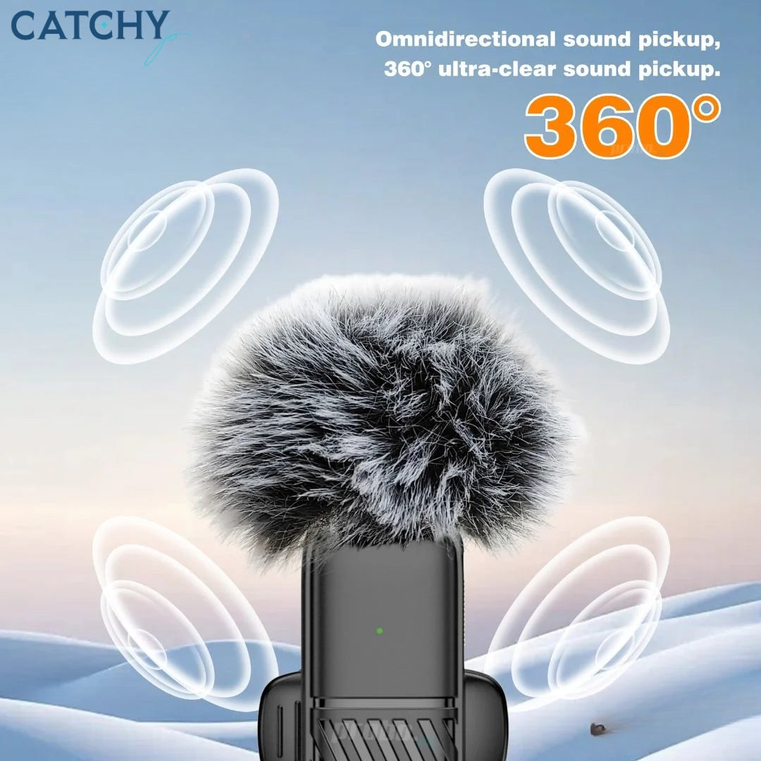 Plokama VM-20 Wireless Dual Lavalier Microphone for Android & iPhone