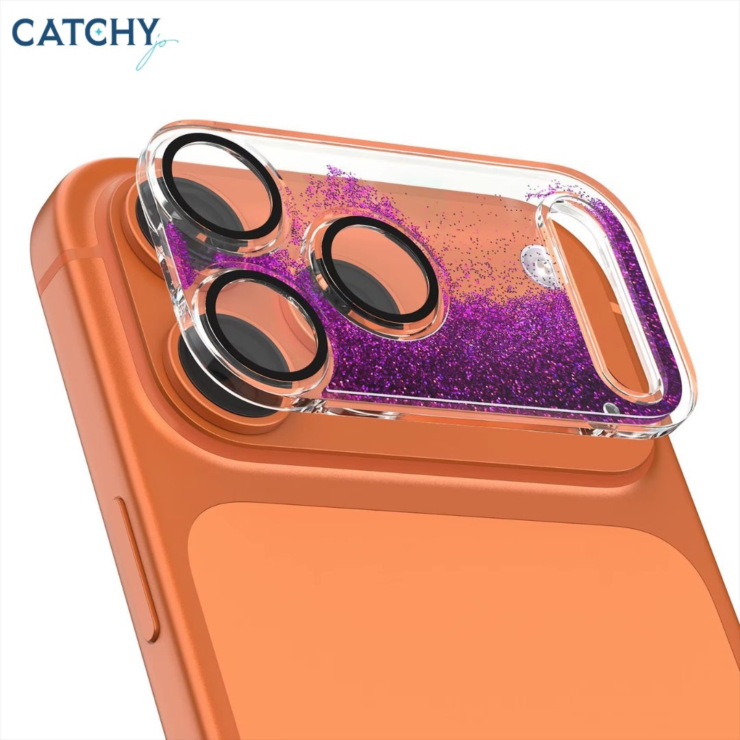 iPhone Sparkling Powder Flowing Sand Phone Lens Protective