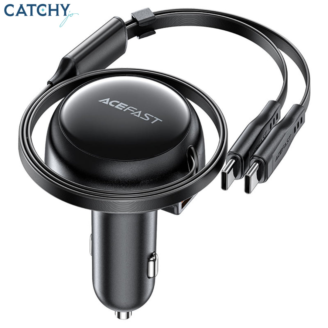 ACEFAST B13 Fast Car Charger With 2-in-1 Cable (53W)