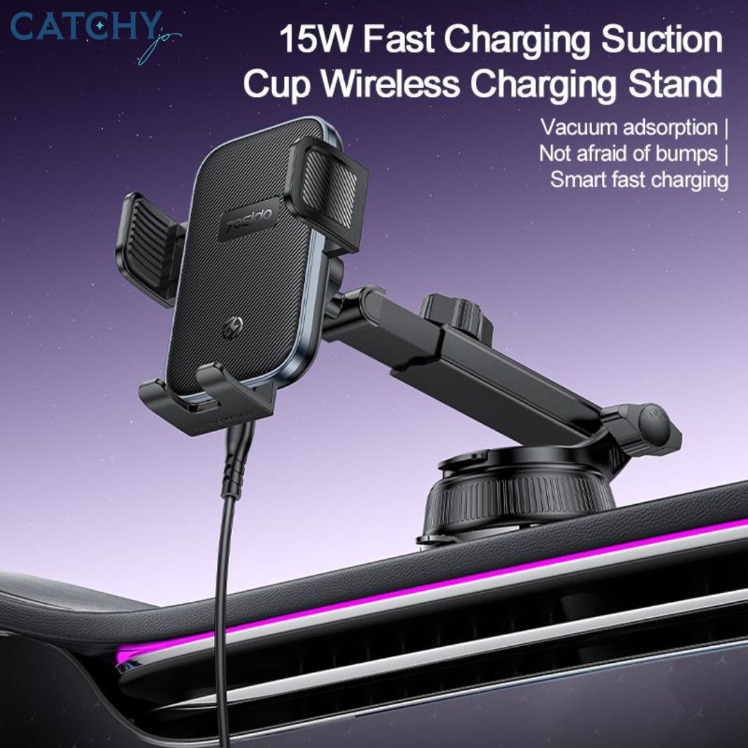 YESIDO C320 Wireless Fast Charging Car Phone Holder (15W)