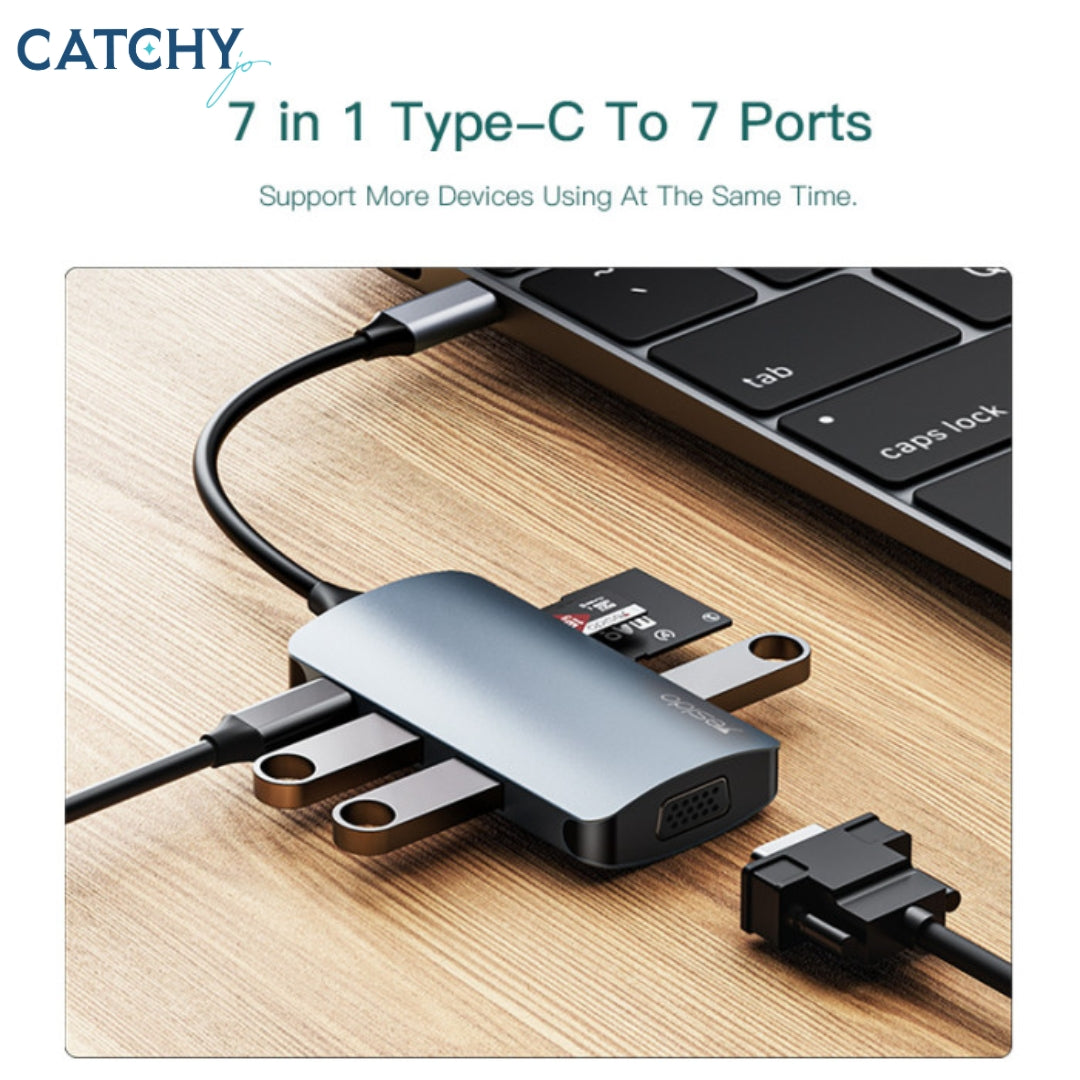 YESIDO HB15 Type-C Hub 6 IN 1 USB