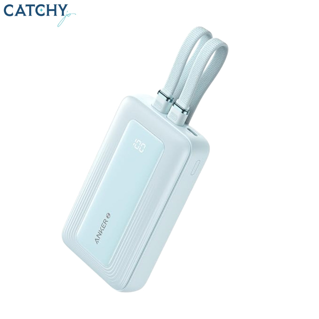 Anker Zolo باور بانك مع كابلَي USB-C مزدوجين (35W) 10000mAh