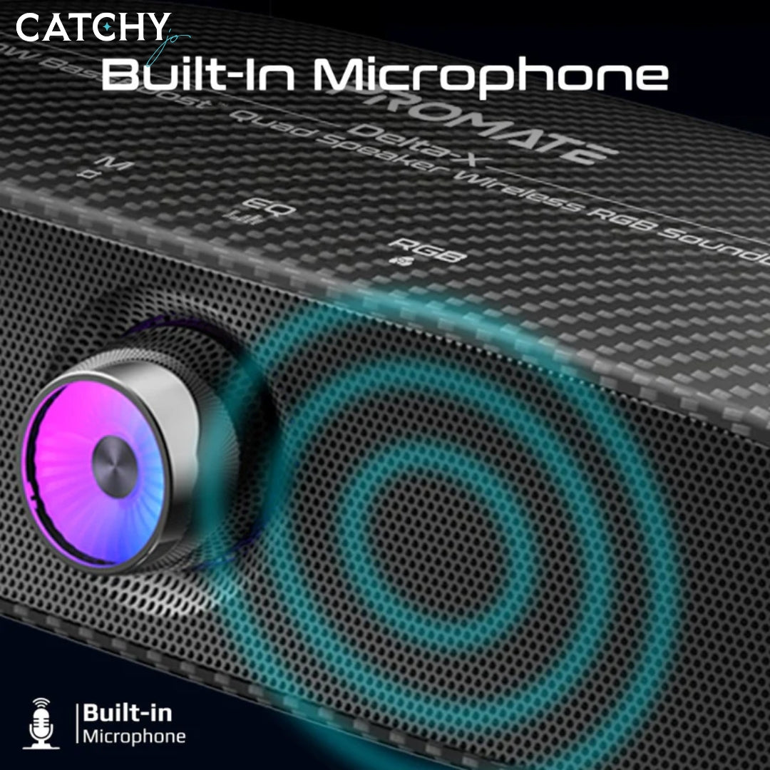 PROMATE Delta-X BassBoost Quad Wireless Speaker (20W)