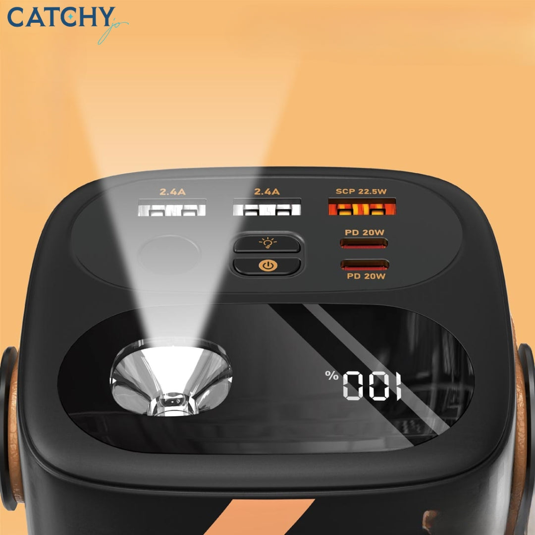 Moxom MX-PB131 Power Bank With LED Flashlight & Digital Display (60000mAh) Moxom MX-PB131 Power Bank With LED Flashlight & Digital Display (60000mAh)