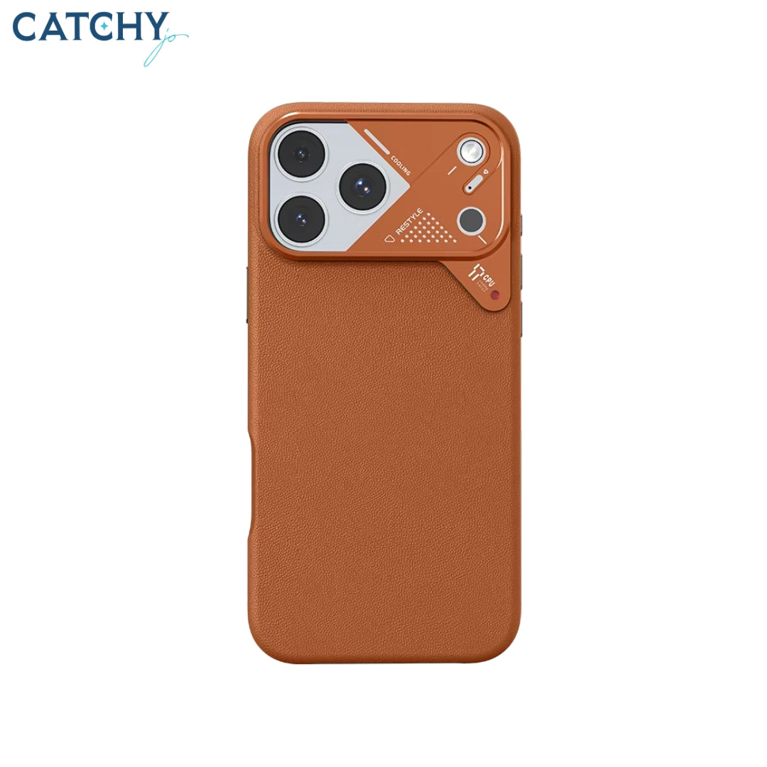 Litchi Grain Leather iPhone Case