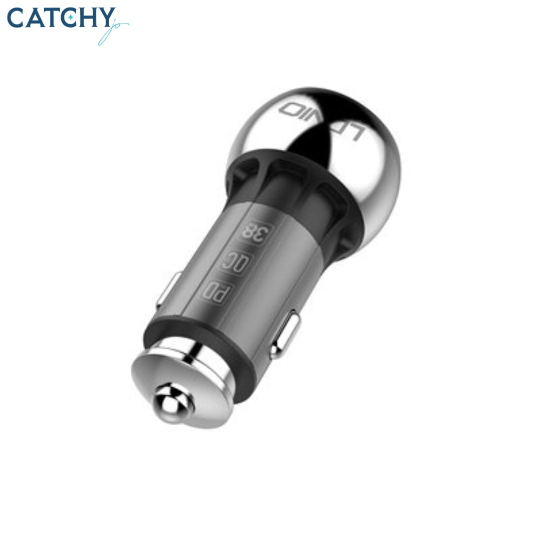 LDNIO C1 Zinc Alloy Shell Super Fast Car Charger (36W)