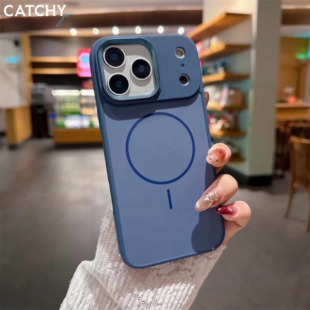 iPhone Skin Magnetic Lens Drill Pattern Case