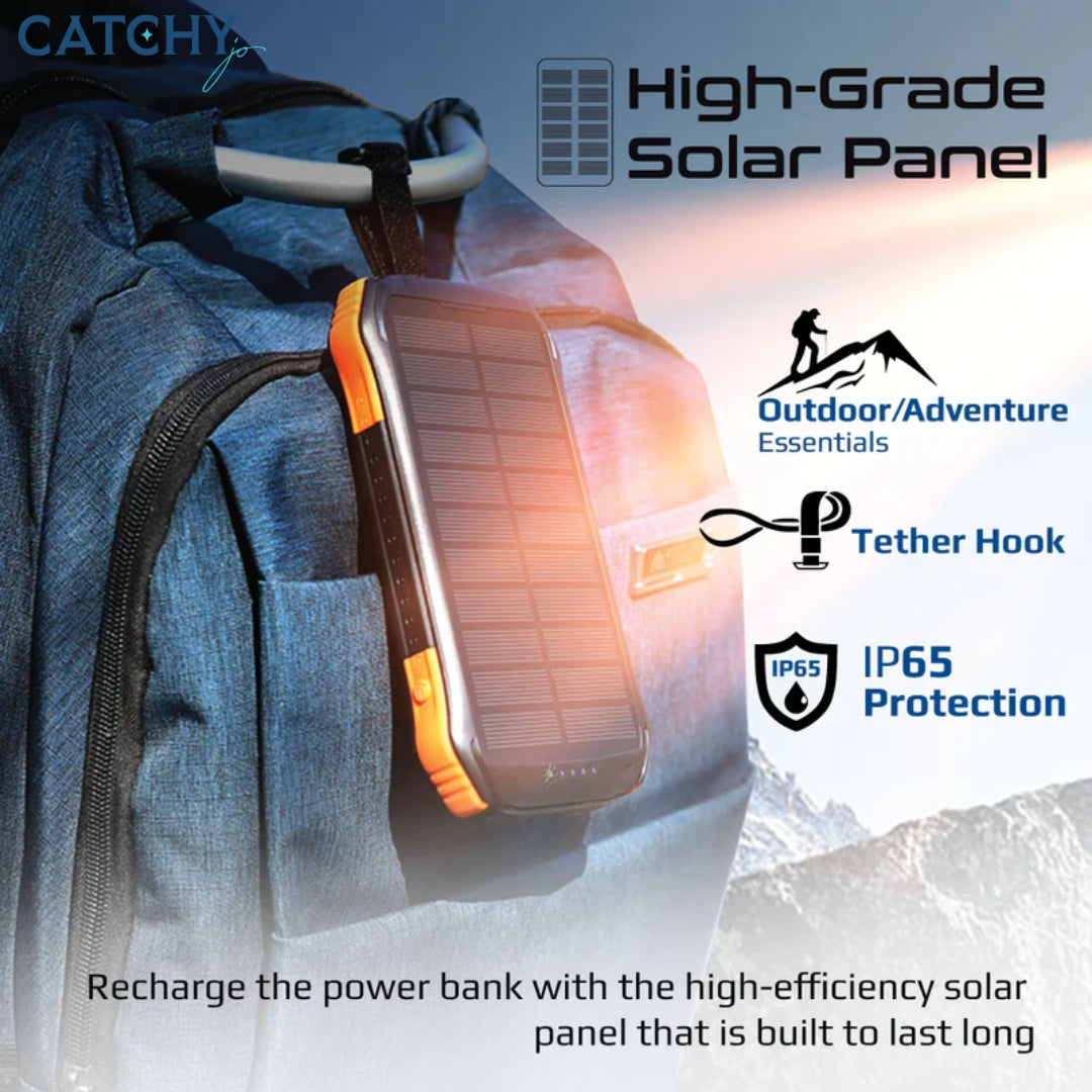 PROMATE Solar Power Bank Rugged EcoLight (10000mAh)
