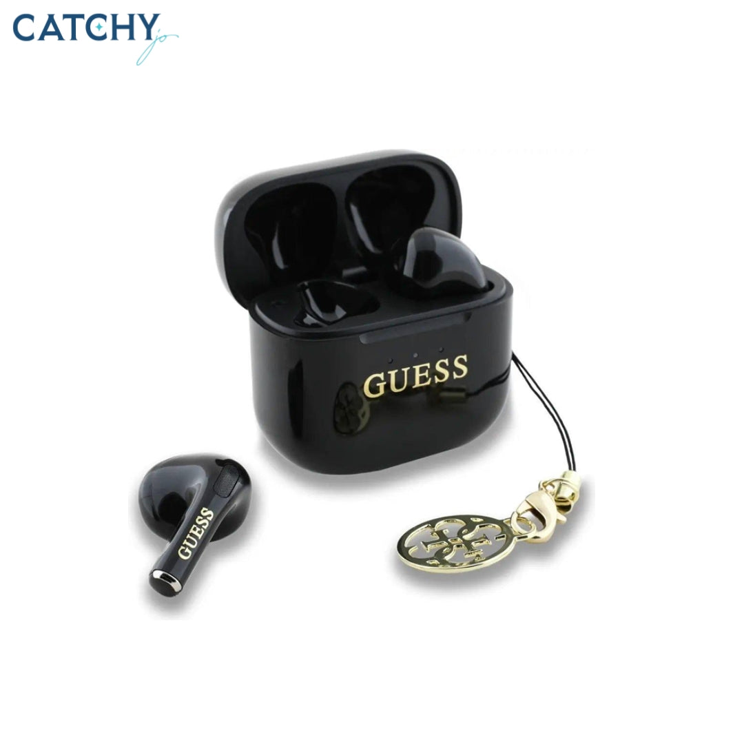 GUESS سماعات لاسلكية TWS بتأثير لامع