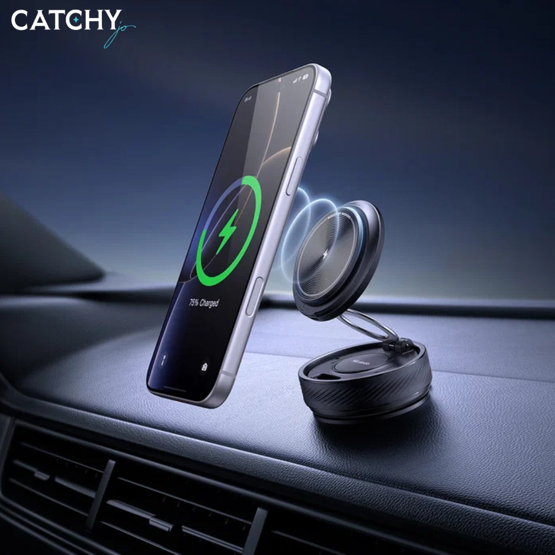 MCDODO 2 in 1 Spin Craft Pro Vacuum Suction Car Phone Holder