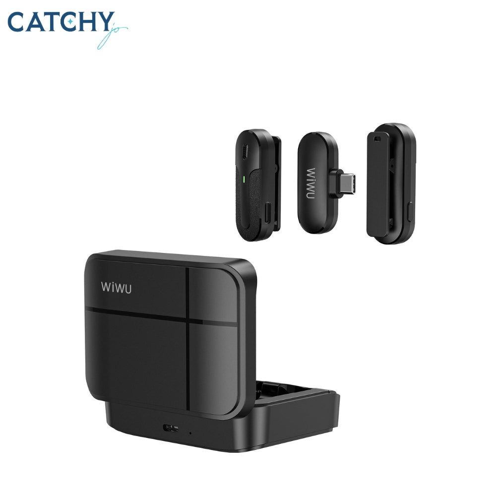 WiWU Portable Wireless Microphone Dual Mics ANC Mute Mini Microphone