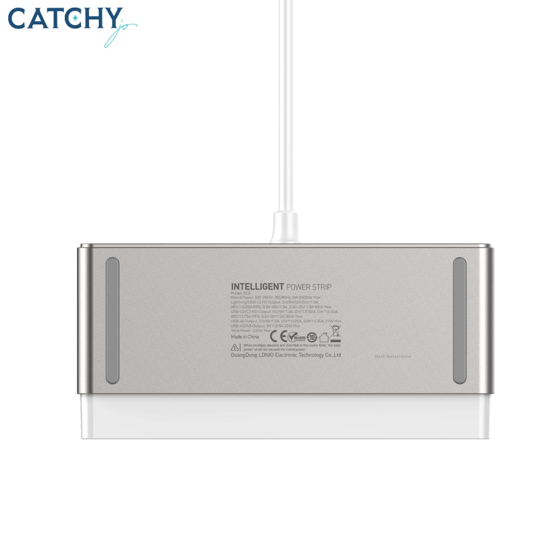 LDNIO SC3 Nitride Gallium Nitride Desktop Power Strip (100W)