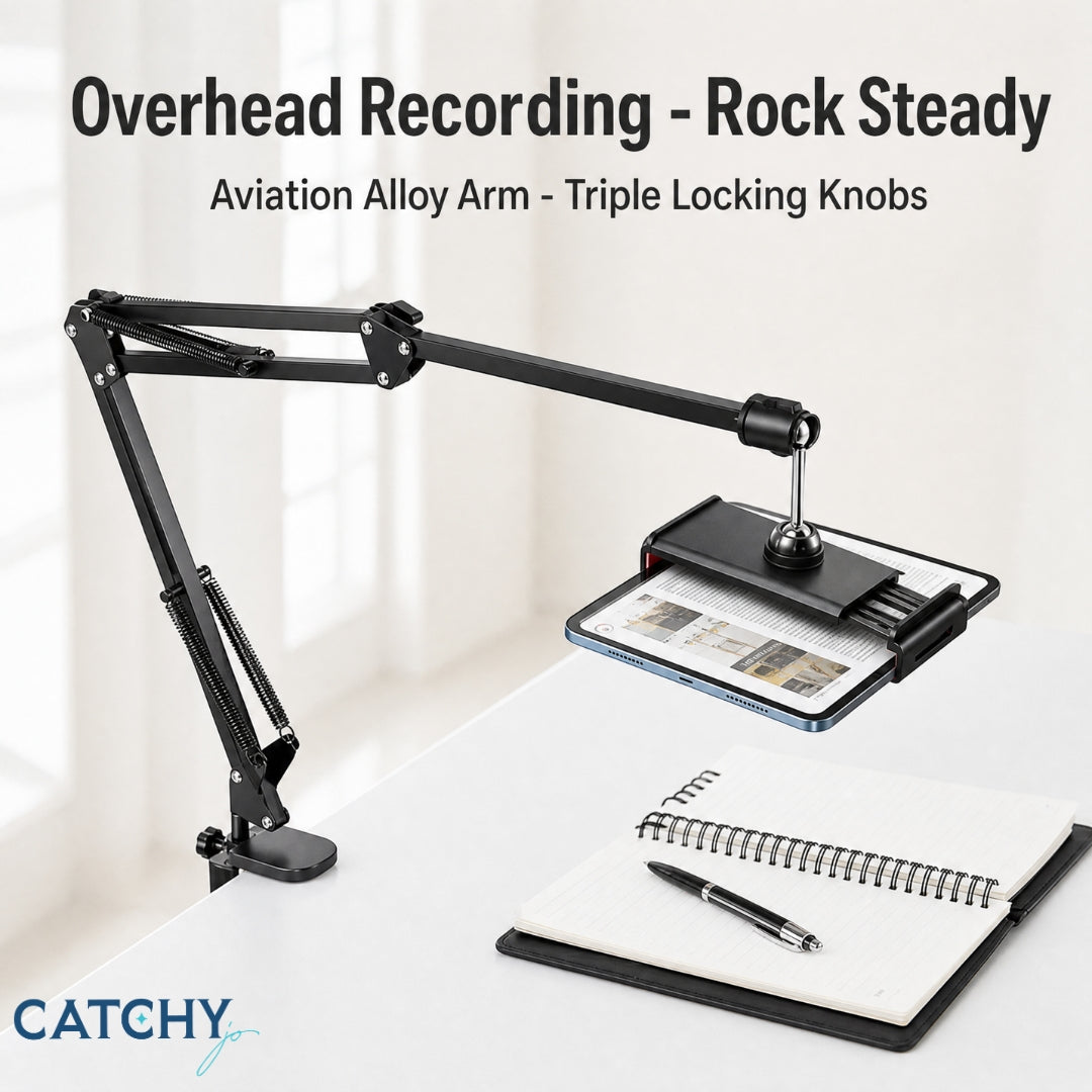 Tablet & Phone Adjustable Desk Stand 360° Rotation