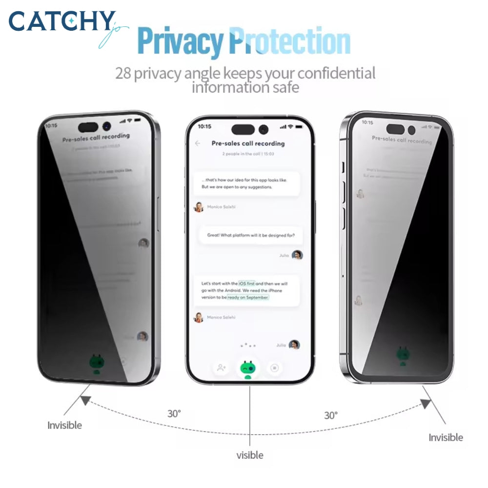 BLUEO Privacy Screen Protector With Applicator