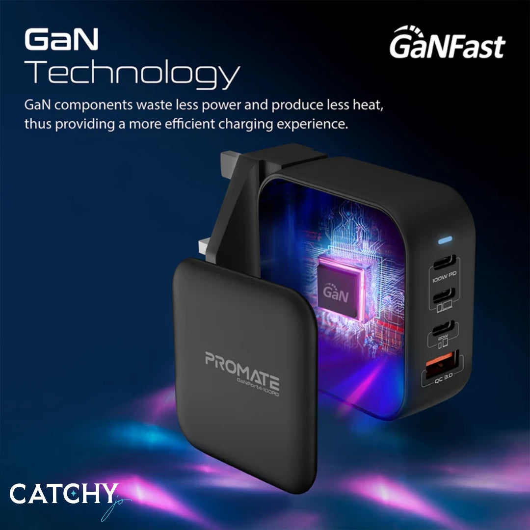 PROMATE GaNPort4-100W Charging Adapter