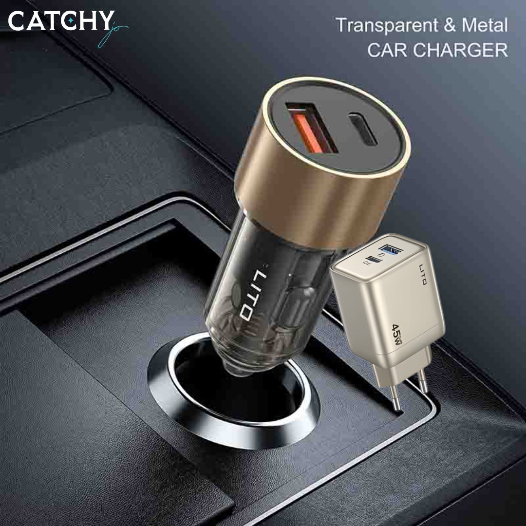 LITO IN-C04 Transparent Metal Car Charger