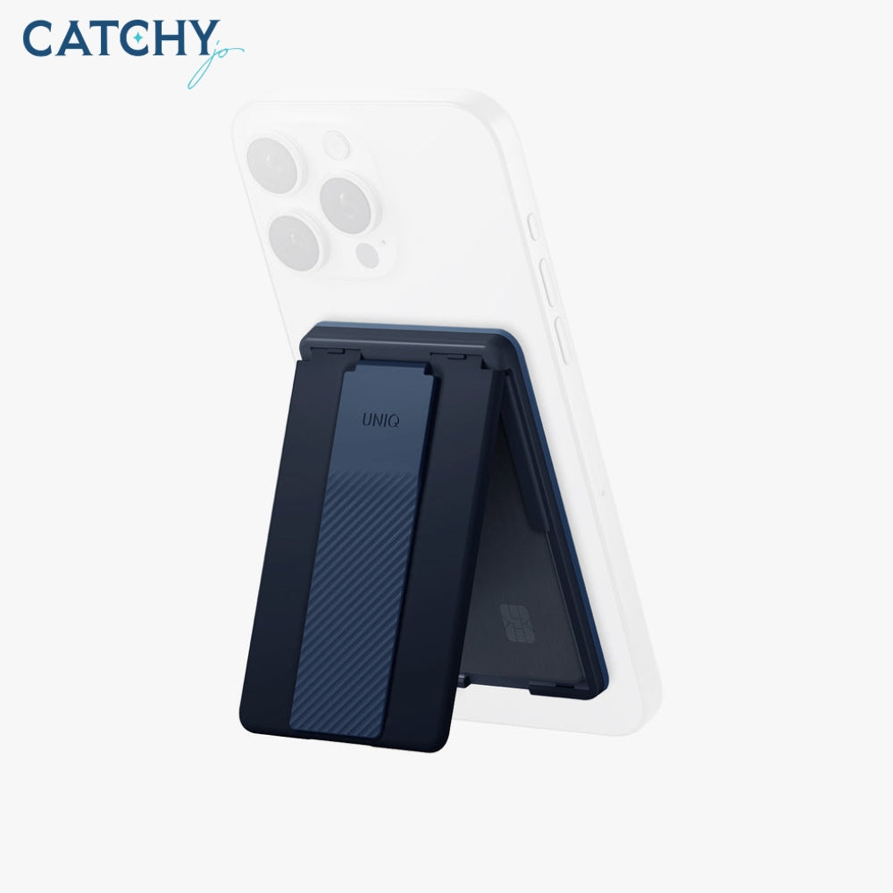 UNIQ Heldro iD Magnetic Card Holder With Grip Band And Stand