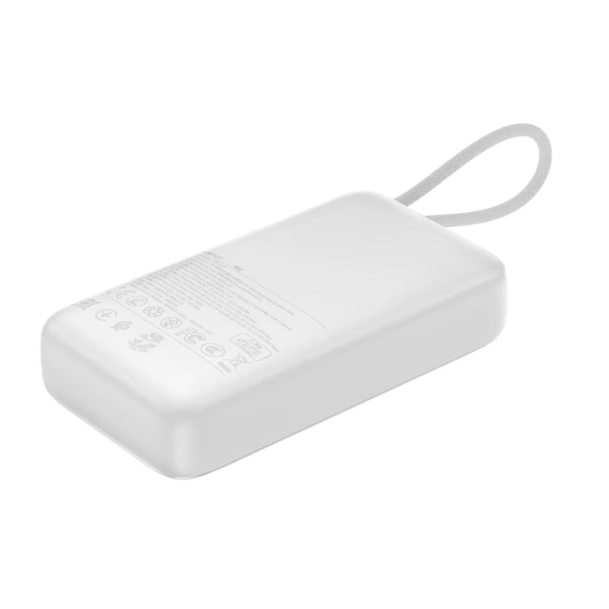 ACEFAST M32 Power Bank with Retractable USB-C Cable Silver (10000mAh)